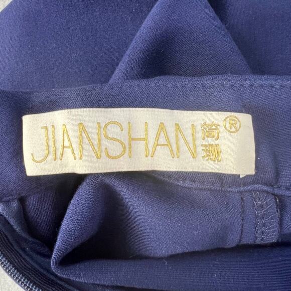 Jianshan Flounce Ruffled Mini Dress Women’s Size Medium Cotton Blend Elegant - Picture 13 of 13